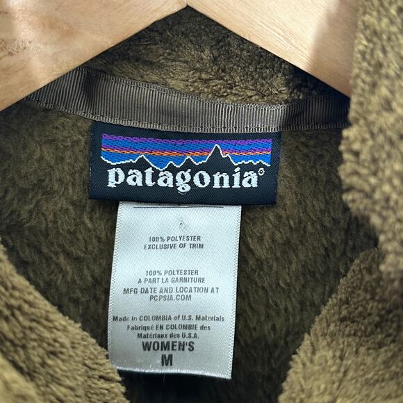 PATAGONIA Full-Zip Snap-T Re-Tool Fleece Jacket Tan Brown Sz M {N43} - Picture 4 of 5